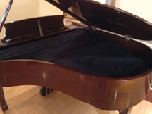 Dawson String Cover black on piano